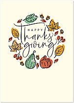 Thinking of you and sending best wishes for a happy Thanksgiving. Simply Thanksgiving H2979KW